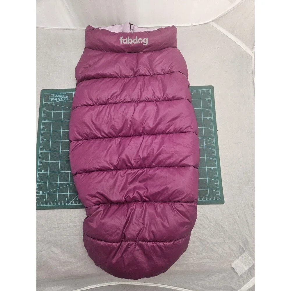 Fab Dog Reversible Puffer Jacket Purple Size M/L